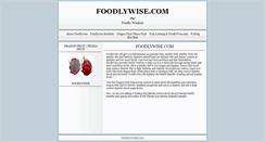Desktop Screenshot of foodlywise.com