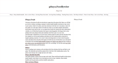 Desktop Screenshot of pitaya.foodlywise.com