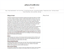 Tablet Screenshot of pitaya.foodlywise.com