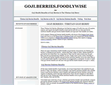 Tablet Screenshot of goji.berries.foodlywise.com